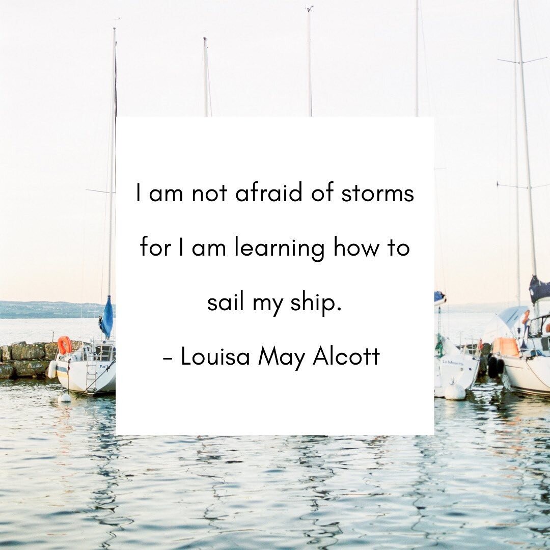 Yep. May each storm you face lead you to learning more about yourself ⛵️