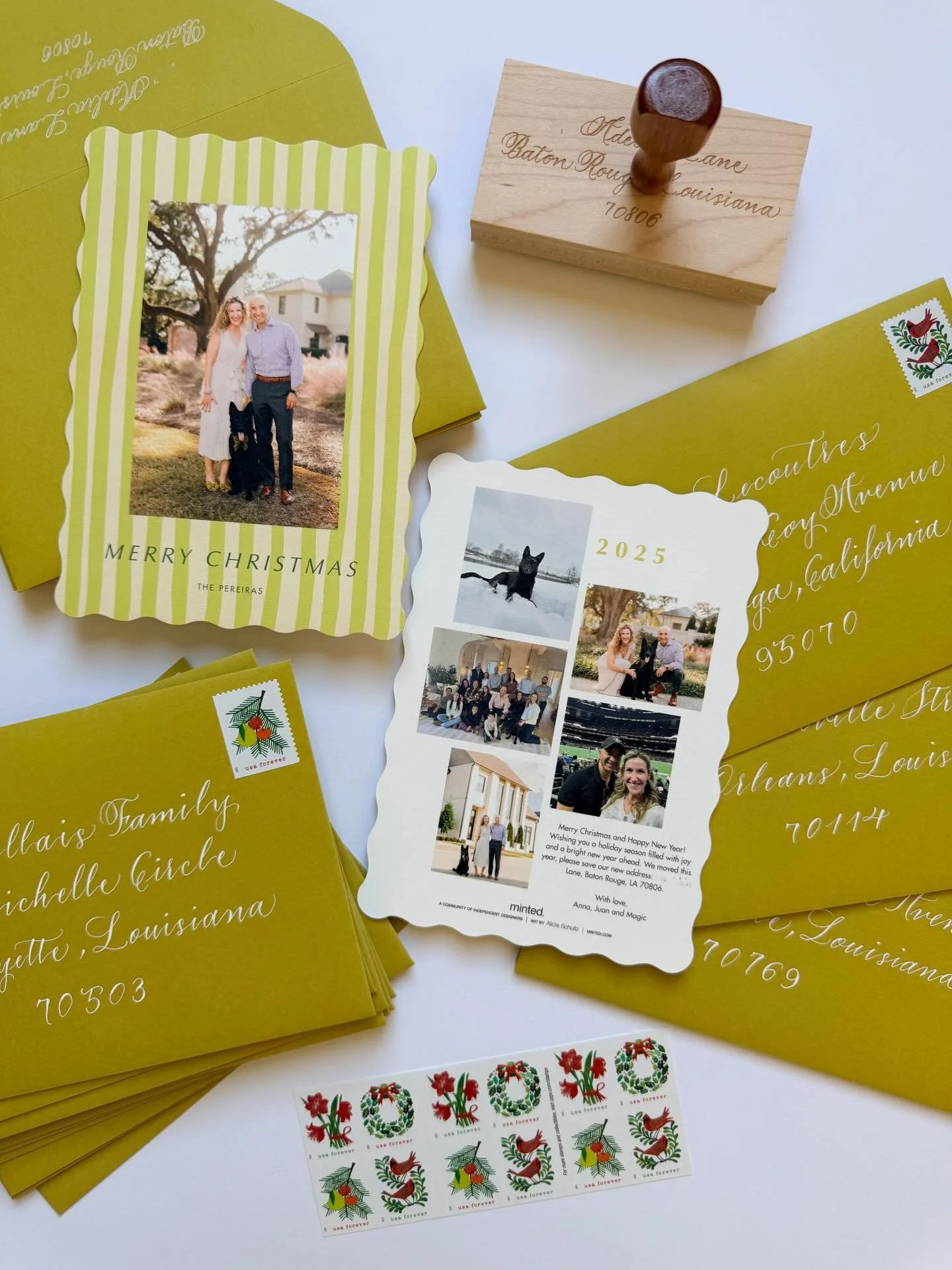 Merry Christmas to you and yours ✨ Thank you for a magical holiday season of envelopes, place cards, gifts, ornaments and more! 

#calligraphyenvelopes #christmascard #blackgermanshepherd