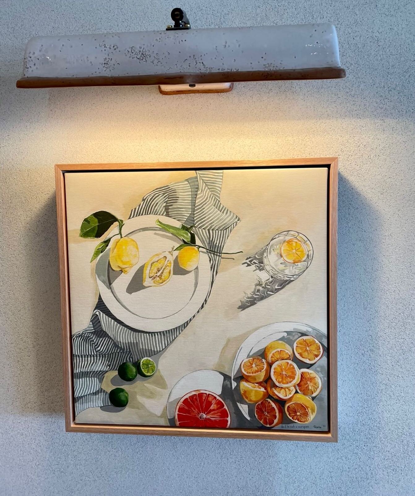 A friend of mine sent through this photo today&hellip; spotted at the @woollybay_hotel hotel my canvas print &ldquo;don&rsquo;t be such a sour puss&rdquo;&hellip; thrilled to have this artwork featured in the now renovated hotel&hellip;

#sydneyinter