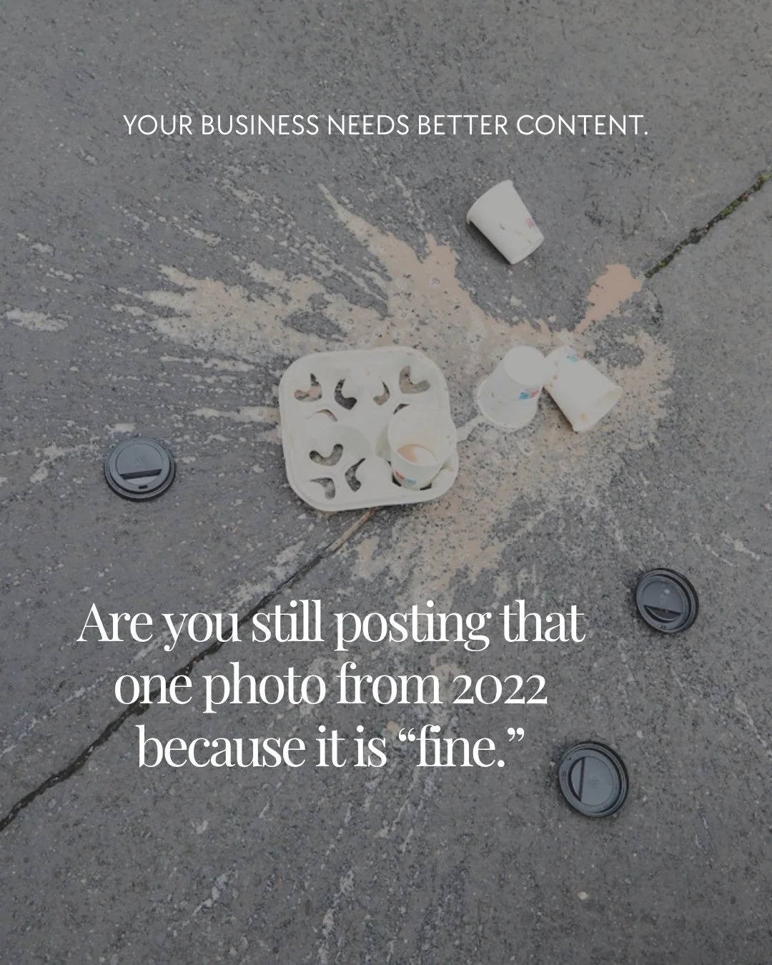 Your business is better than the content you keep posting. And I say that with love.

Because I know how it happens. You&rsquo;re busy running the actual business, serving clients, packing orders, answering emails, updating the website you keep meani