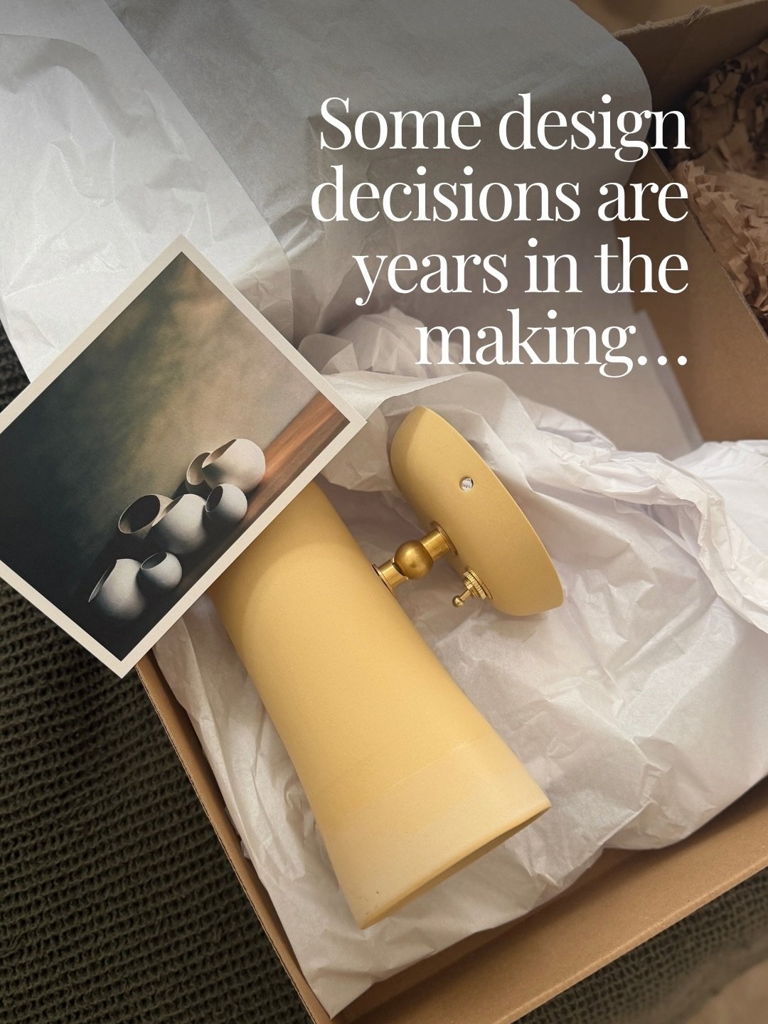 Some design decisions are years in the making&hellip;

I&rsquo;ve been obsessed with these wall lights from @studio_enti for what feels like forever. In fact, I installed the white version in my bathroom in Clunes almost five years ago, and I&rsquo;v