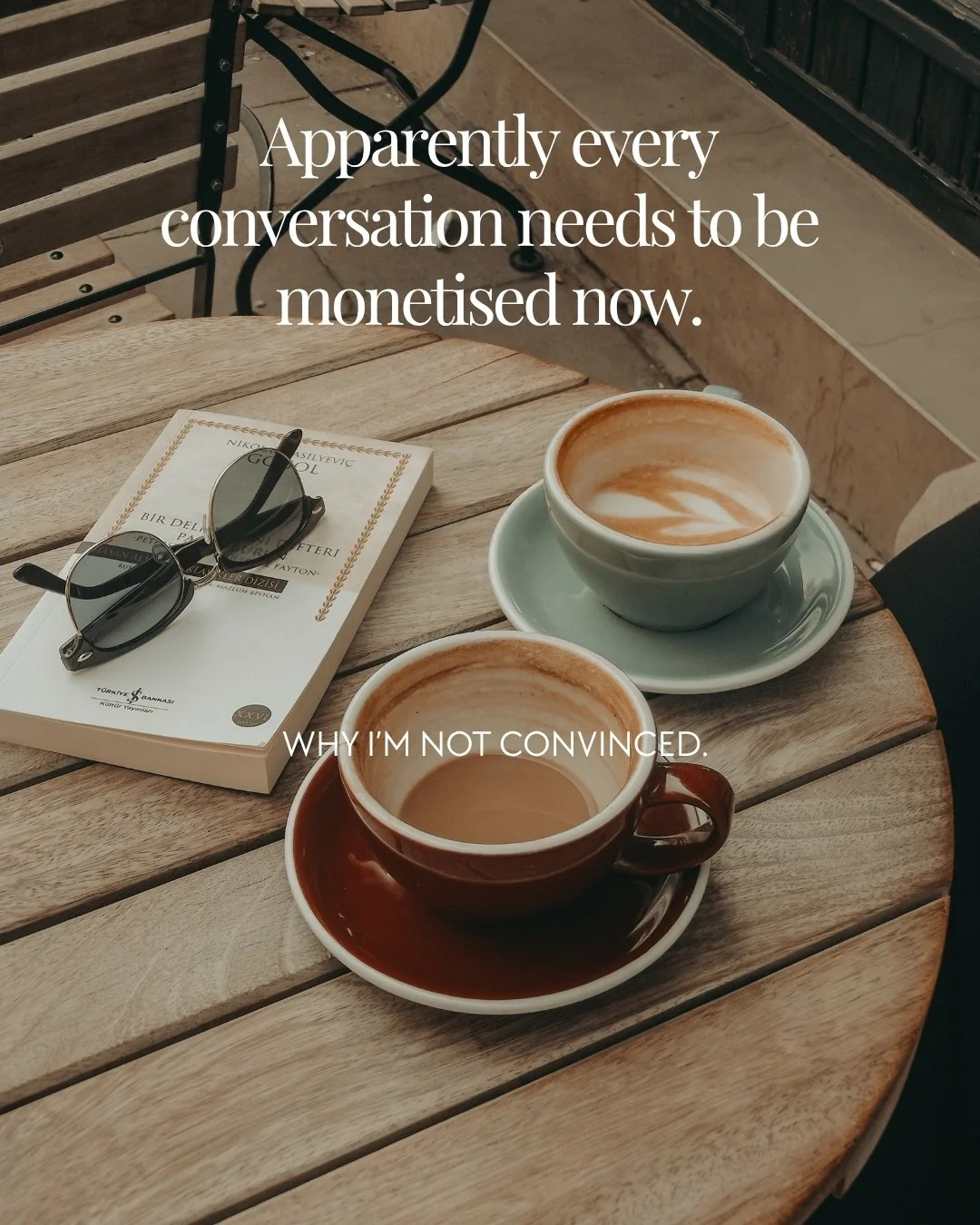 I think I missed the meeting where we decided the goal of business was to make the maximum amount of money while doing the minimum amount of work. Lately I keep seeing the same advice everywhere: monetise every conversation. Charge for access. Never 