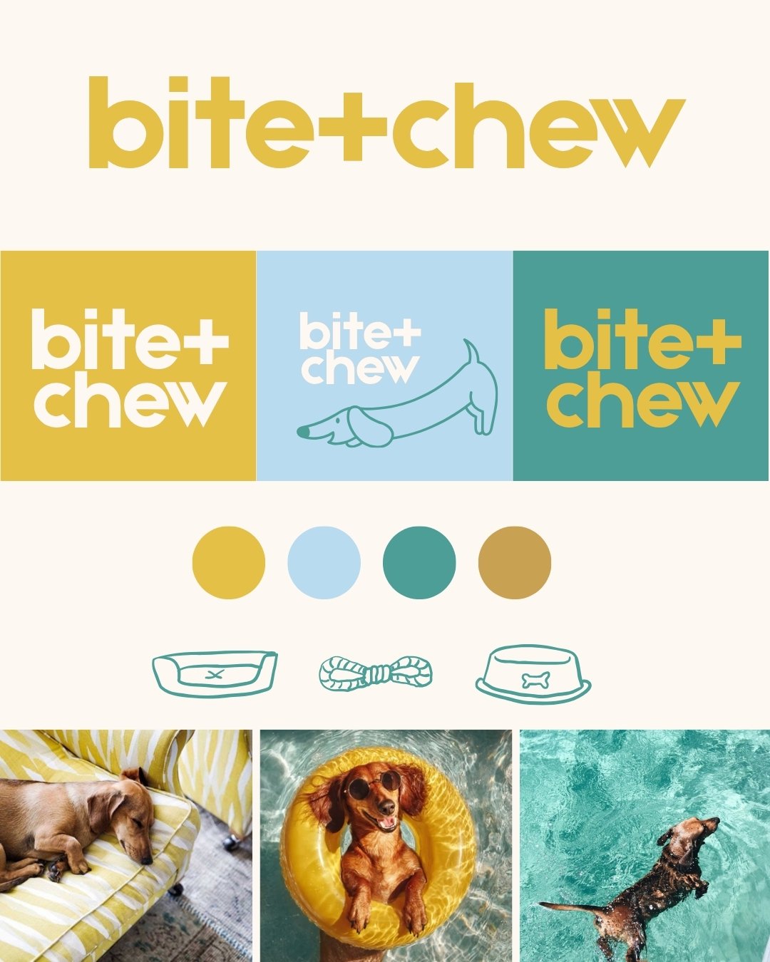 Fun dog brand designed by Cat Gerke Creative