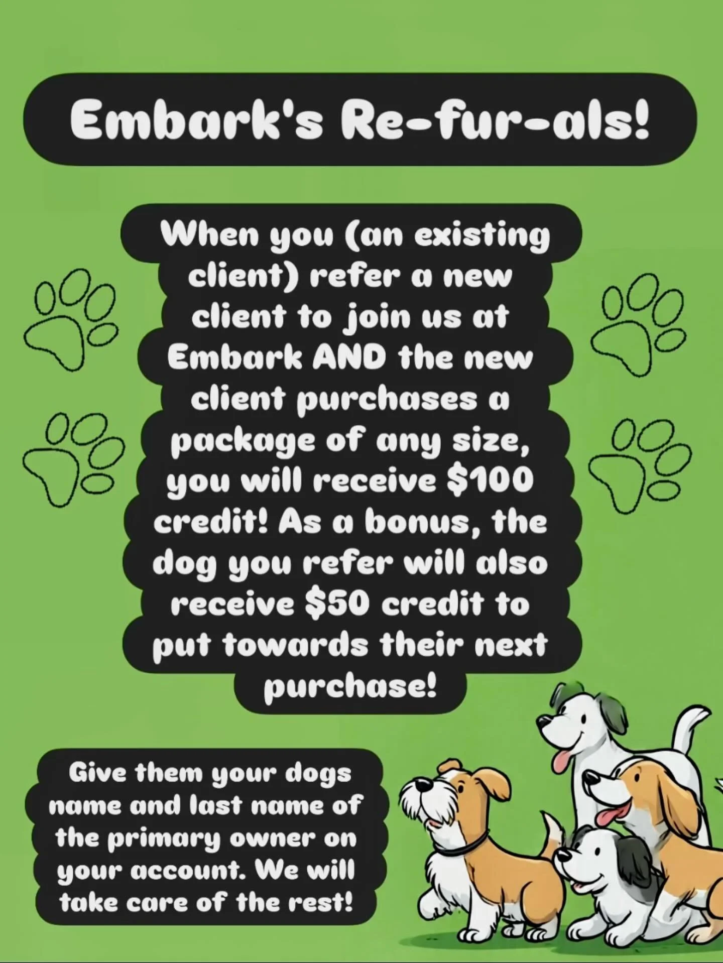 Here at Embark we welcome new friends! 
Any questions just ask our staff!
#dog #dogs #dogsofinstagram #doggo #doggiedaycare