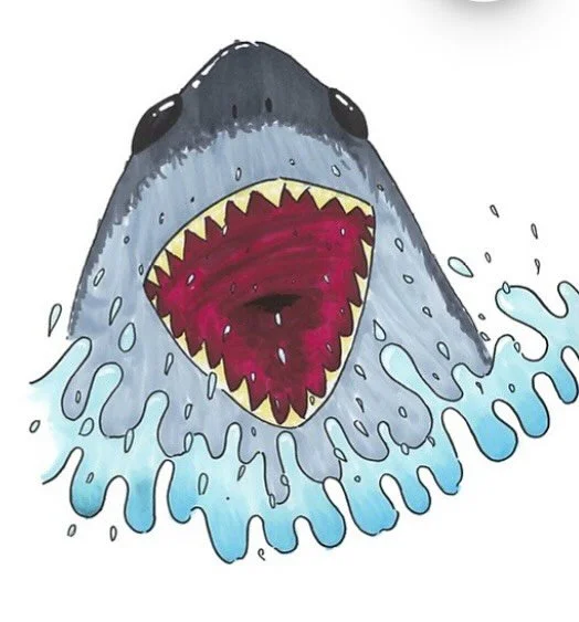 My little man has his own Redbubble store. Check out his designs. I&rsquo;m in love with Joyful Jaws 🤩 His store is in my bio ❤️ #art #artist #artwork #13yearoldartist #redbubble #redbubblestore #artistmarkers #markers #jaws #shark #joyful #joyfulja