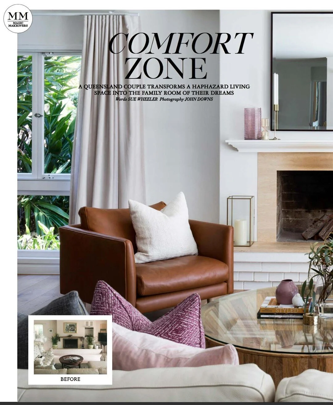 //MAGIC MAKEOVER// Getting from the BEFORE shot to the AFTER shot is a process + getting the best outcome means having open lines of communication + trusting your designer. My Client on this project was truly fantastic. Trusting me with her beautiful home to achieve a design + space that is uniquely her which meant taking on new ideas so that she wouldn't end up with a 'cookie cutter' design. Thanks to @homebeautiful for sharing the journey in Feb Magic Makeovers. ⁠
More details to come...⁠
📸 @johndownsphotography⁠
✍🏻 @suewheeler⁠
⁠
⭐//DESIGNER TIP//⭐ work with a designer you connect with, who's work you admire + doesn't look like everything else. Then trust them 😍⁠
.⁠
.⁠
.⁠
⁠
#homebeautiful #roomtransformation #comfortzone #magicmakeover #formalliving #leathersofa #kingliving #formallivingroom #livingroomdecor #livingroominspo #livingroomdesign #livingroomdetails #livingroomstyling #livingrooms #livingroomdesignideas #livingroomsofa #jardan #jardanfurniture #australiandesign #austr