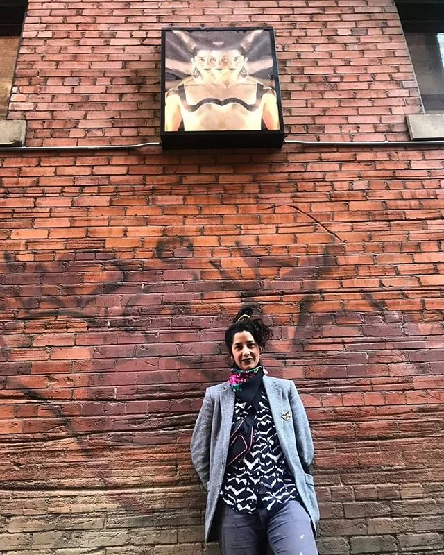 Today, on my last day in #yeg, I found us dancing on the walls of Jasper Avenue and 104 St. To see The Fire Dance in the middle of my hometown....well, my heart is full. 🔺️🐍🔥 #ariesodyssey #yeg #yegarts #yegdance #yegdt #newworks