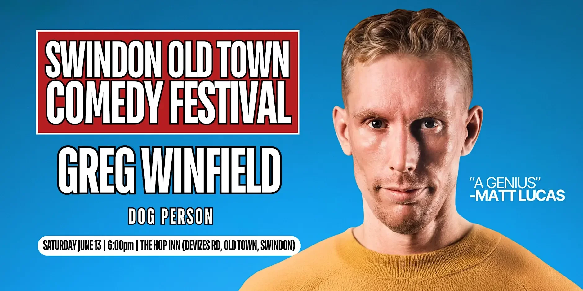 FRINGE EVENT: COMEDY - Greg Winfield