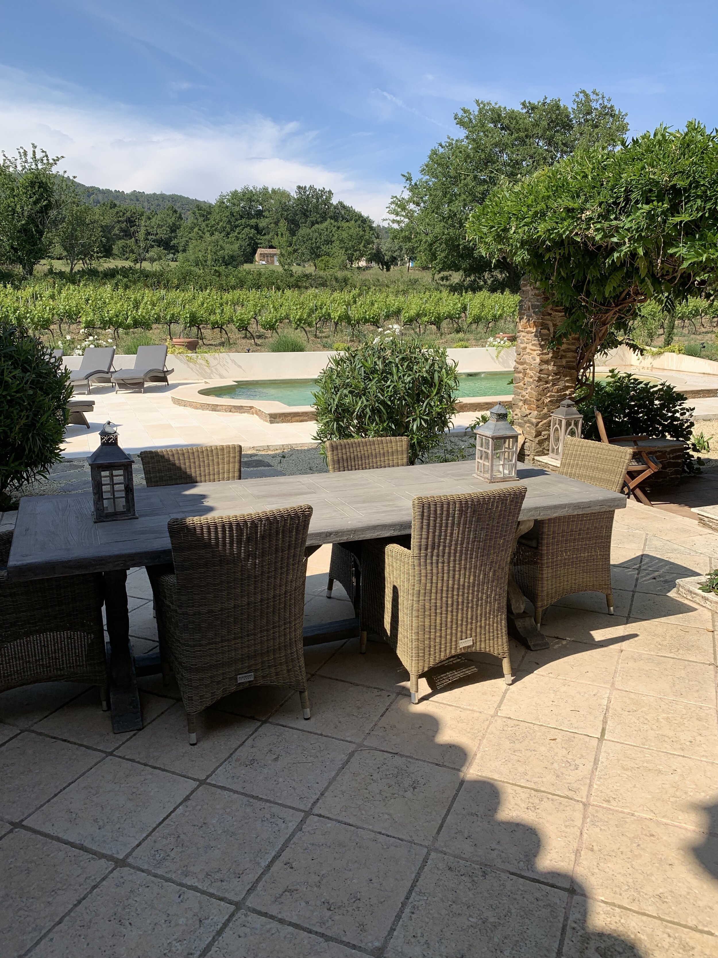 Landscaping to pool area and furniture fitting