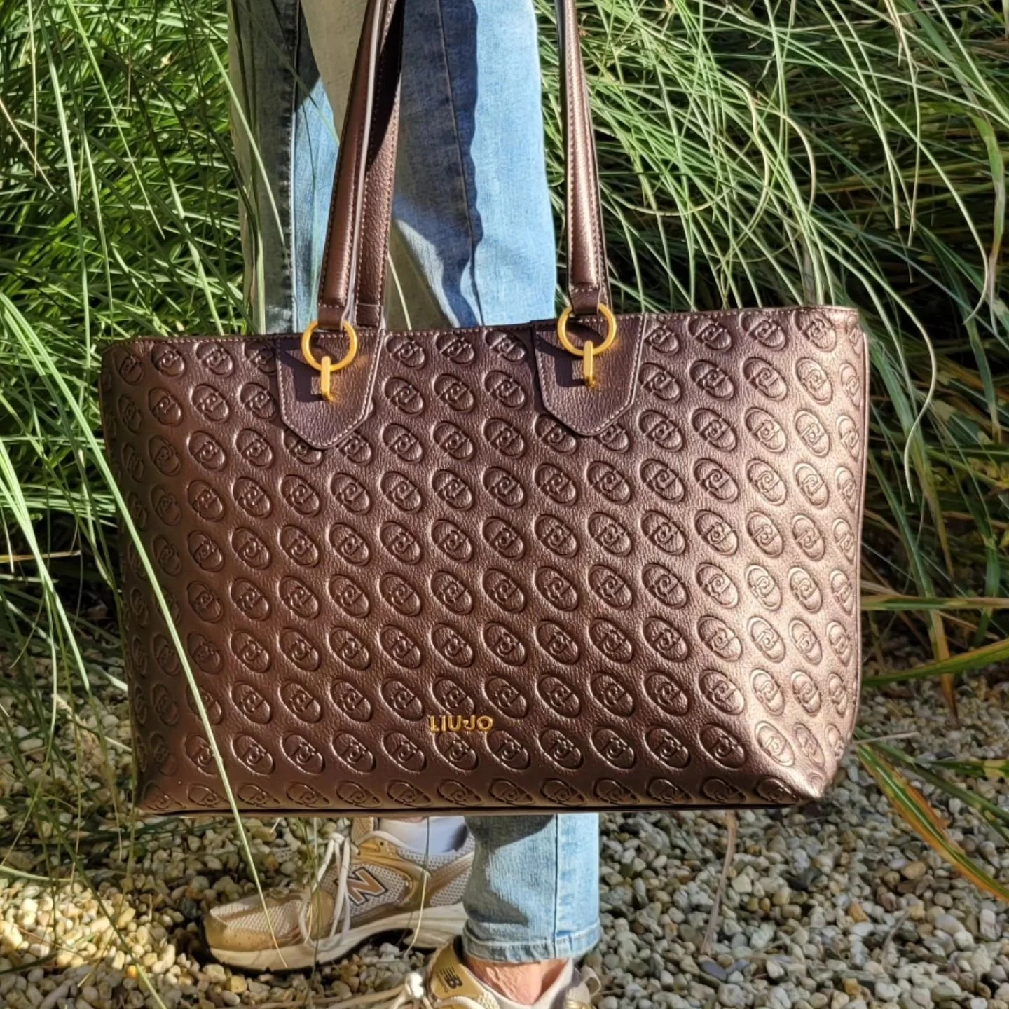Shopper in logo print van Liu Jo &euro;149.=#steenwegsittard