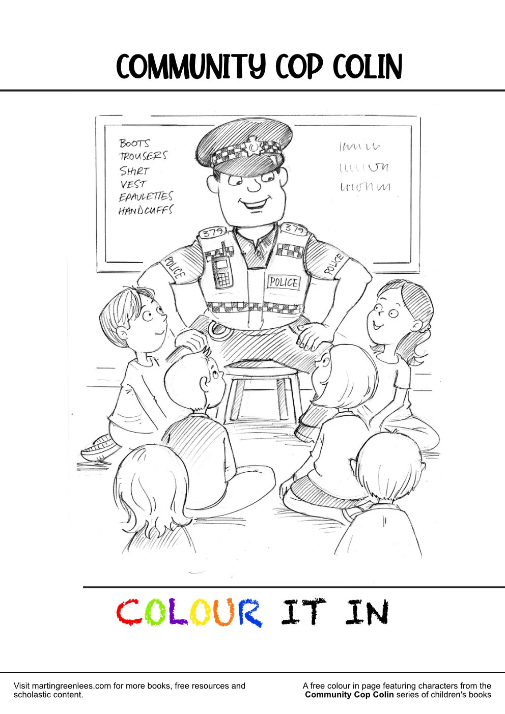 Free Colour In Pages for Schools and Young Readers