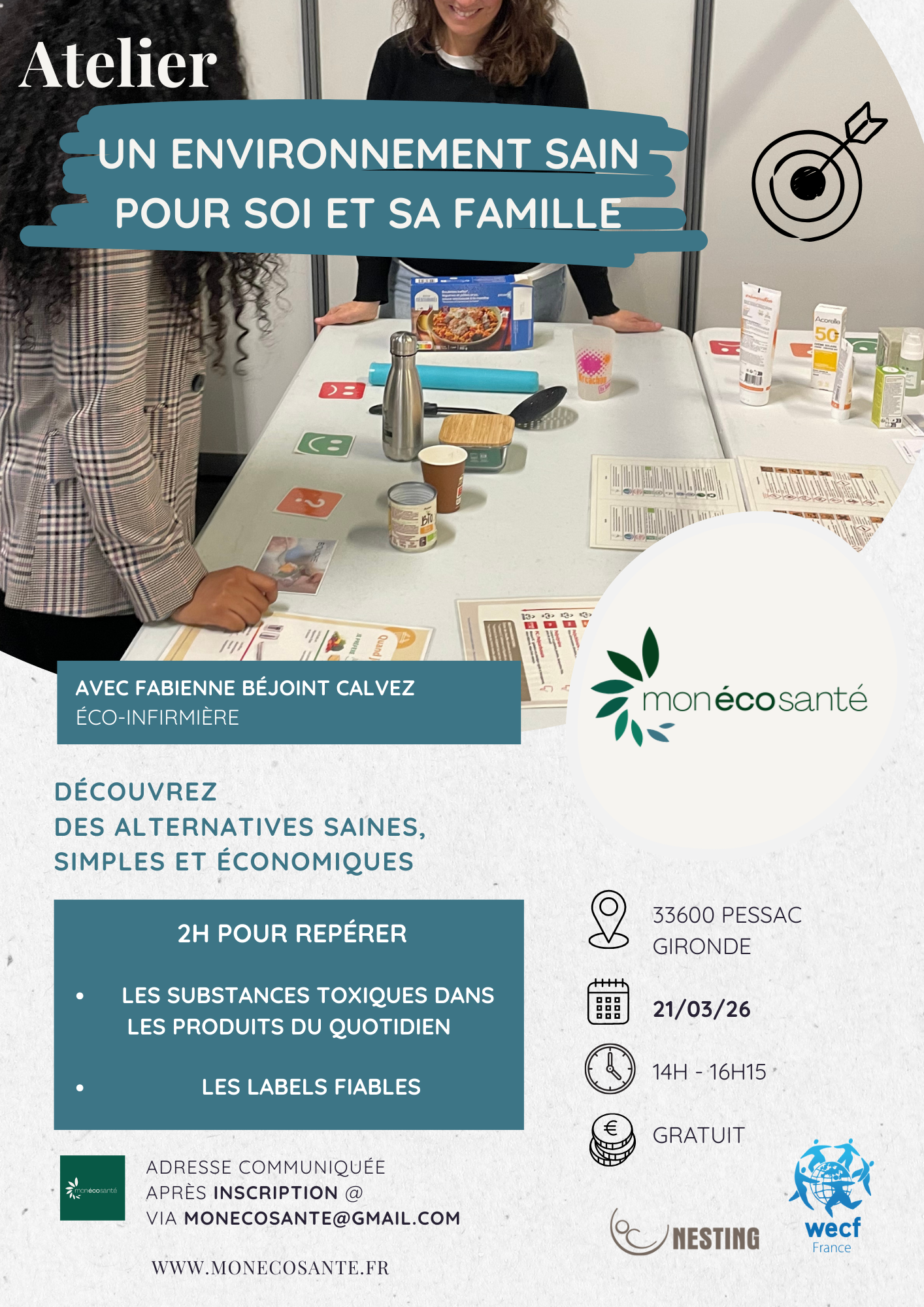 ATELIER - Un environnement sain pour soi & sa famille
