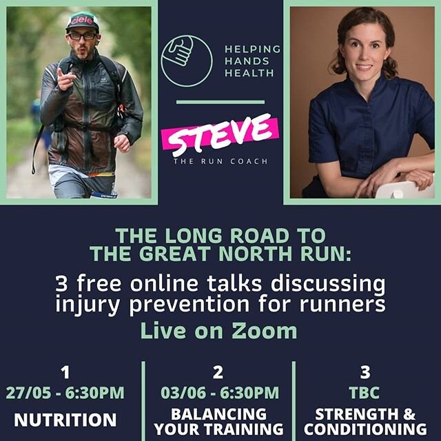 3 FREE TALKS FOR ALL YOU RUNNERS OUT THERE TO HELP YOU STAY INJURY FREE

This is for runners of all abilities. You are all welcome 😊

For the following 3 Wednesday evenings we'll be sharing our knowledge and experience to give you top advice on how 