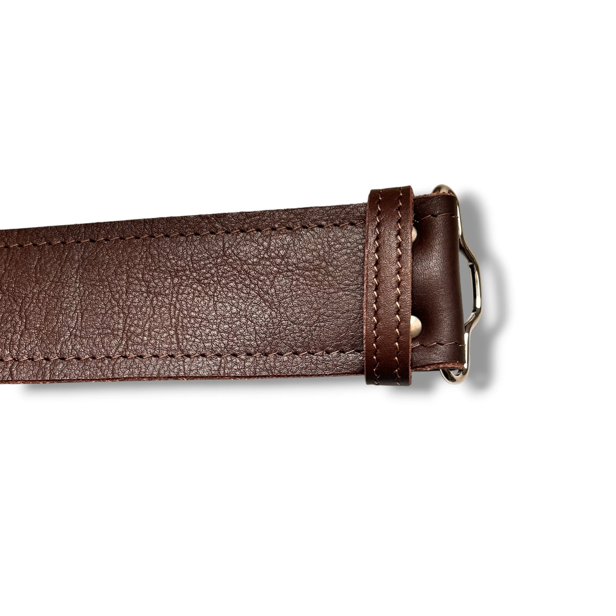 dark brown Aged Soft Leather Style Scottish Lined Kilt Belt.jpg