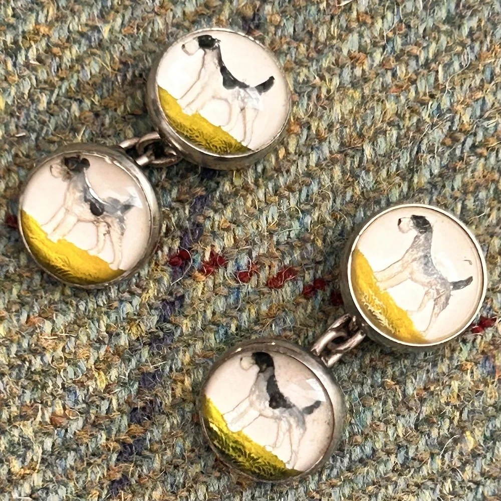 tweed Antique Boxed Airedale Terrier Essex Crystal Cufflinks.jpeg