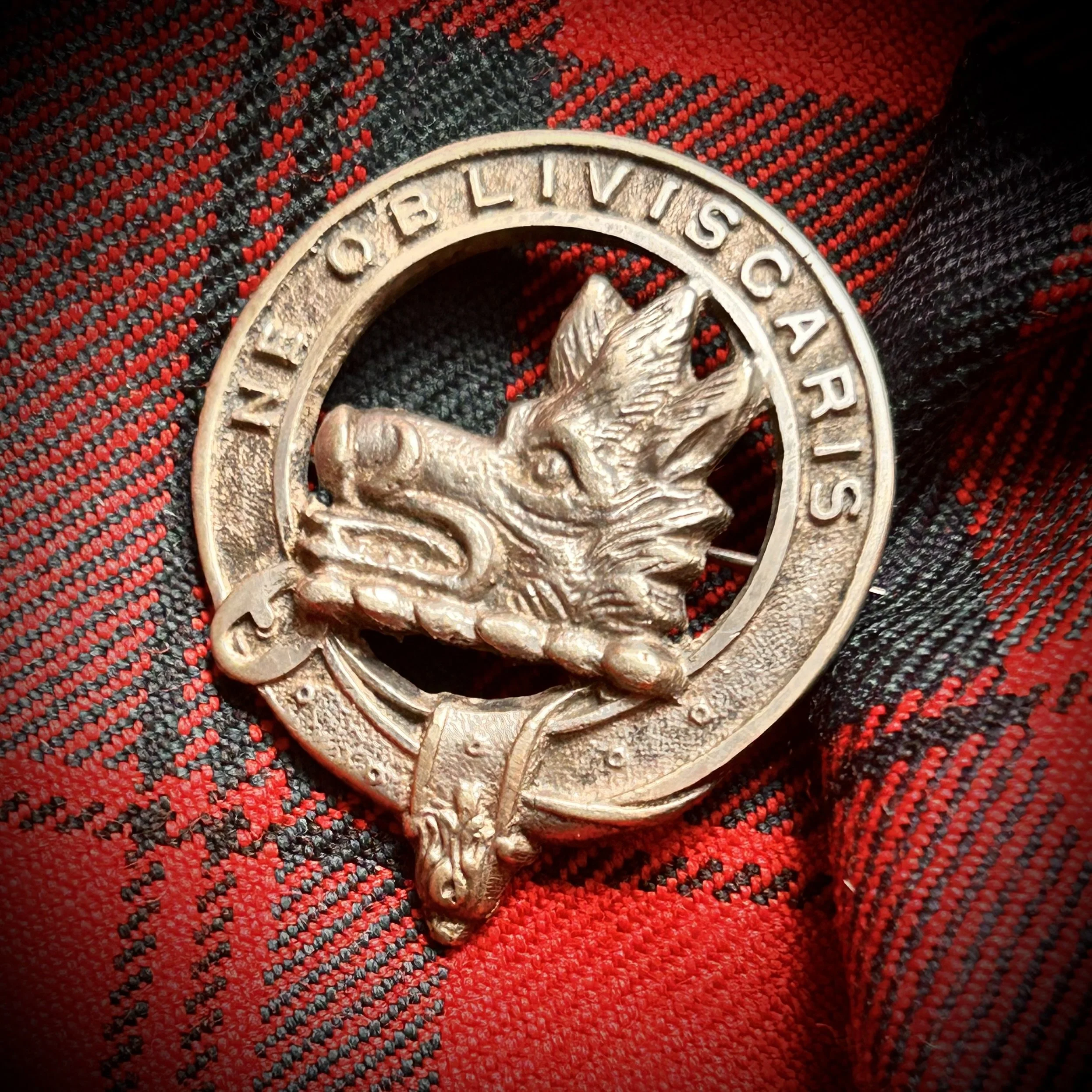 tartan Campbell Clan Vintage Bonnet Badge.jpeg
