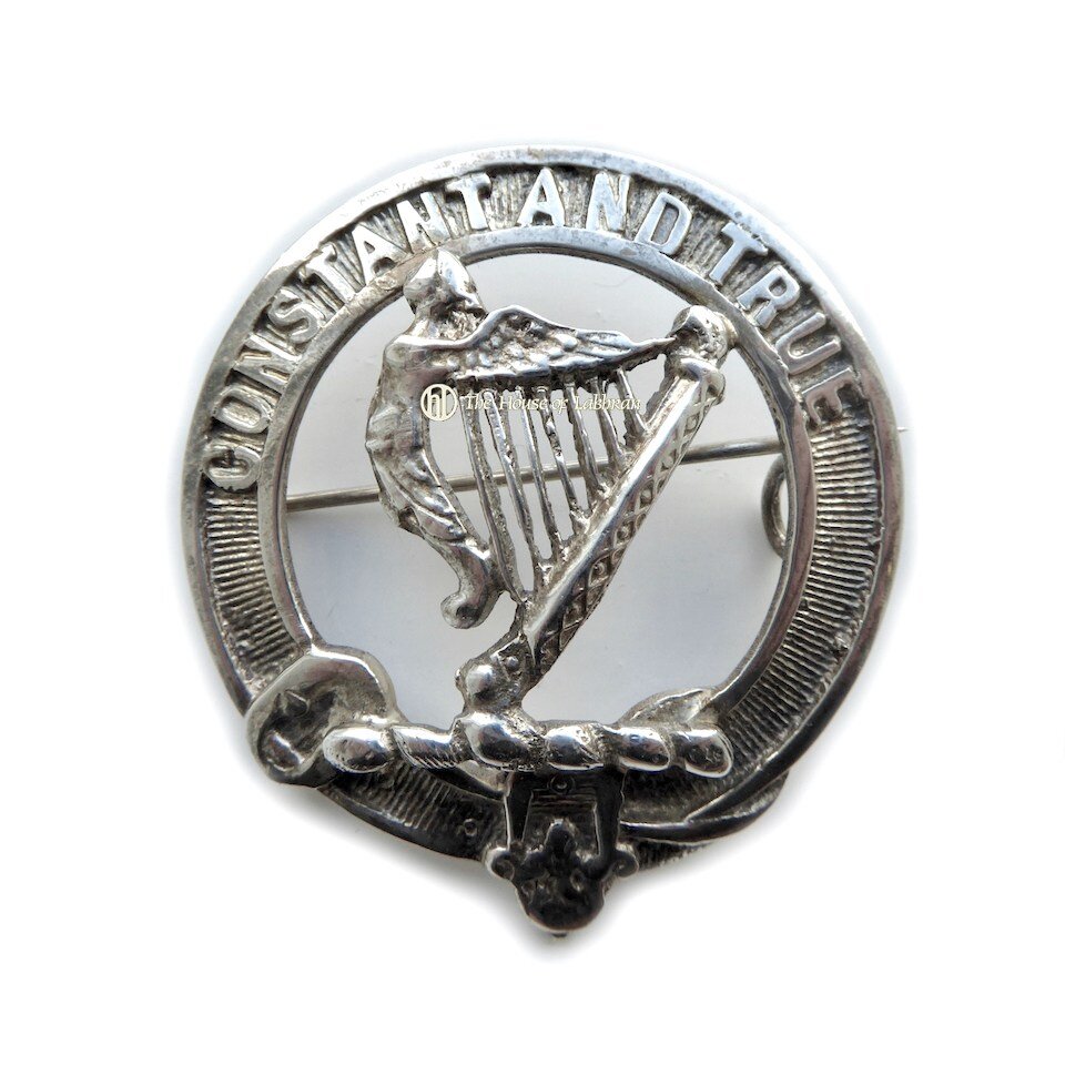 Rose Clan Sterling Silver Glengarry Badge