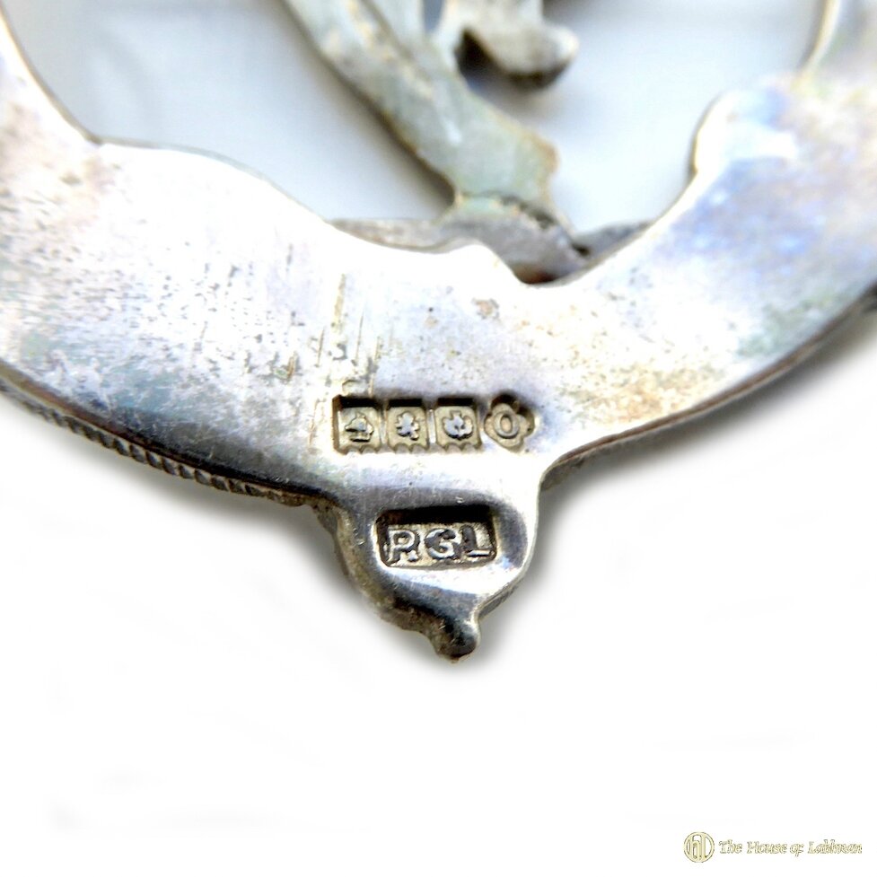 Rose Clan Sterling Silver Glengarry Badge