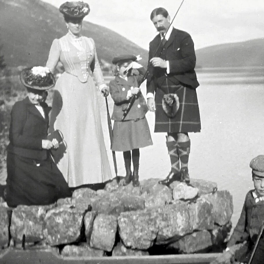 Royal Family Edwardian 1905 Photographs – Magic Lantern Slides - UK ONLY
