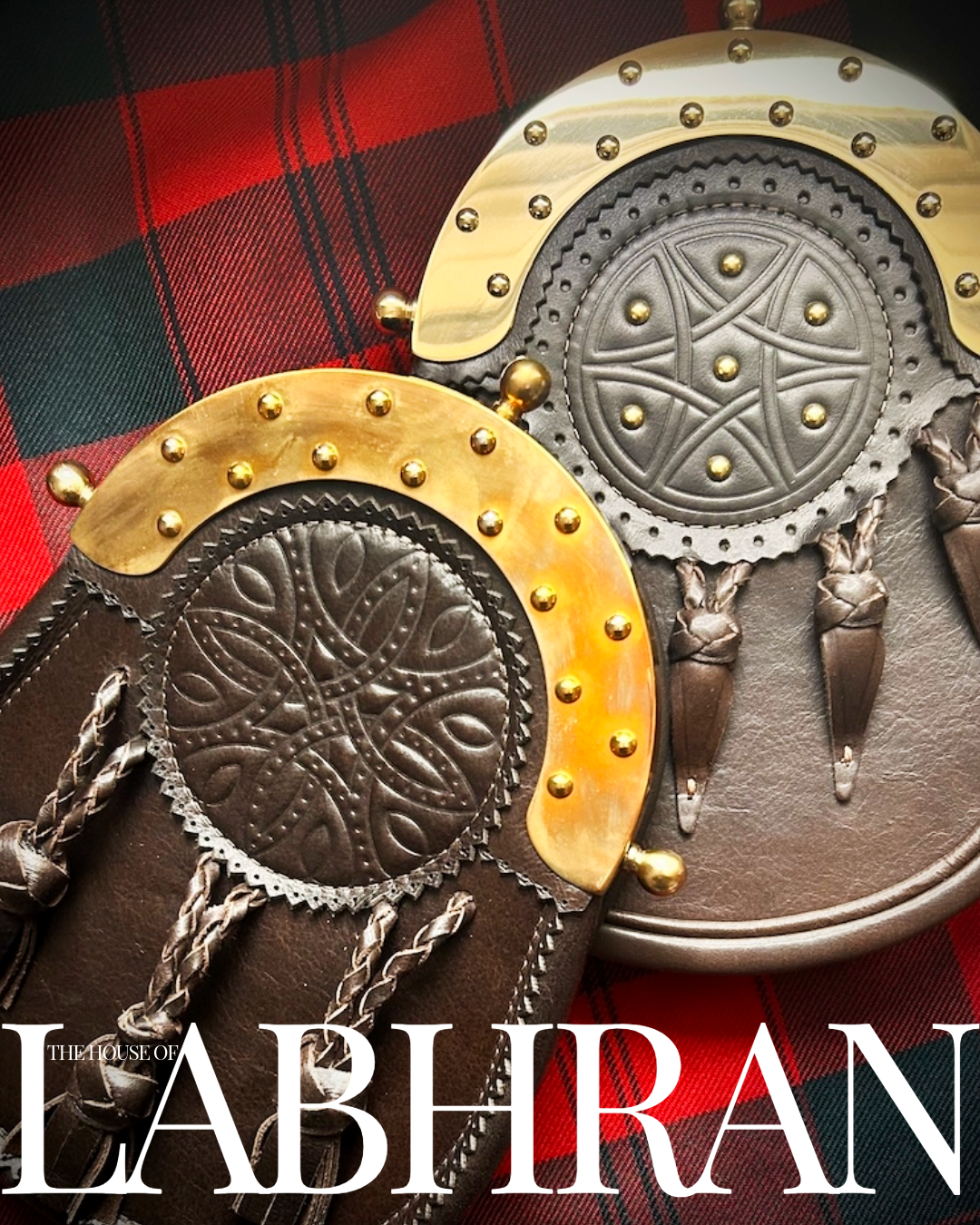 Edwardian Style Brass Cantle Sporrans