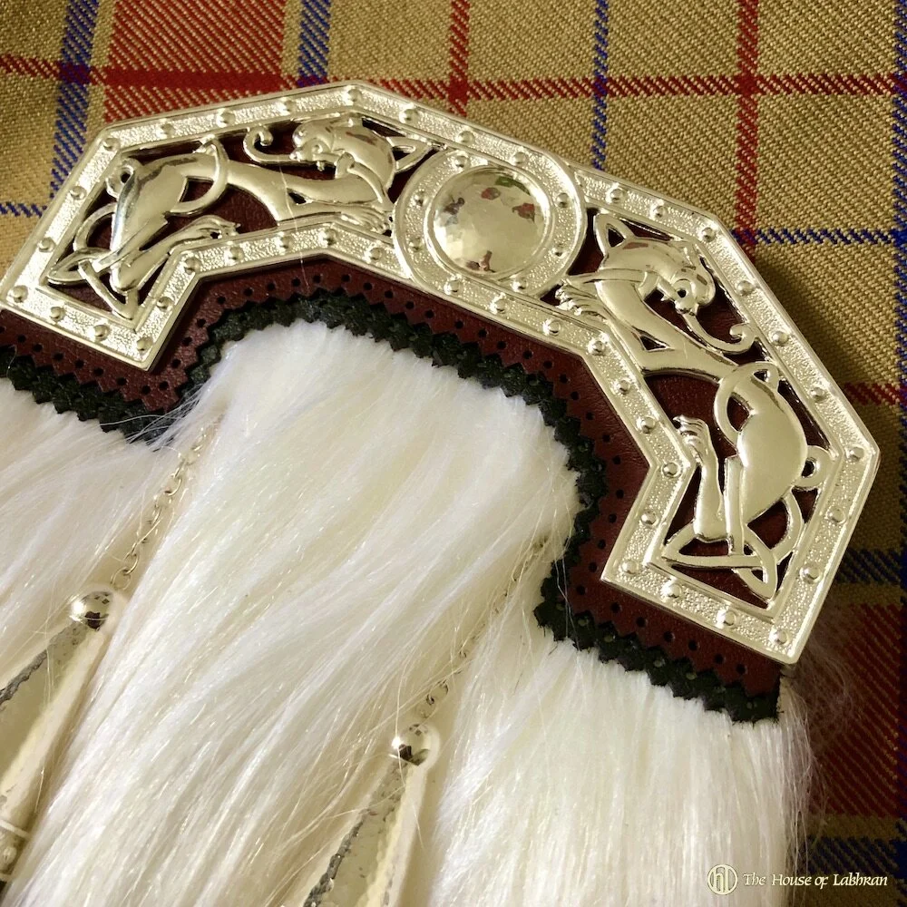 Sterling Silver Cantle Goat Hair Dress Sporran