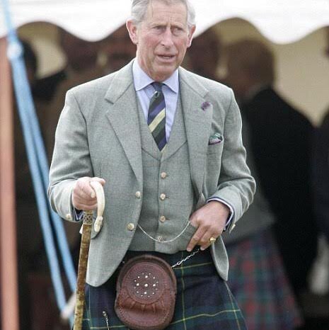 King Charles III Style Leather Sporran