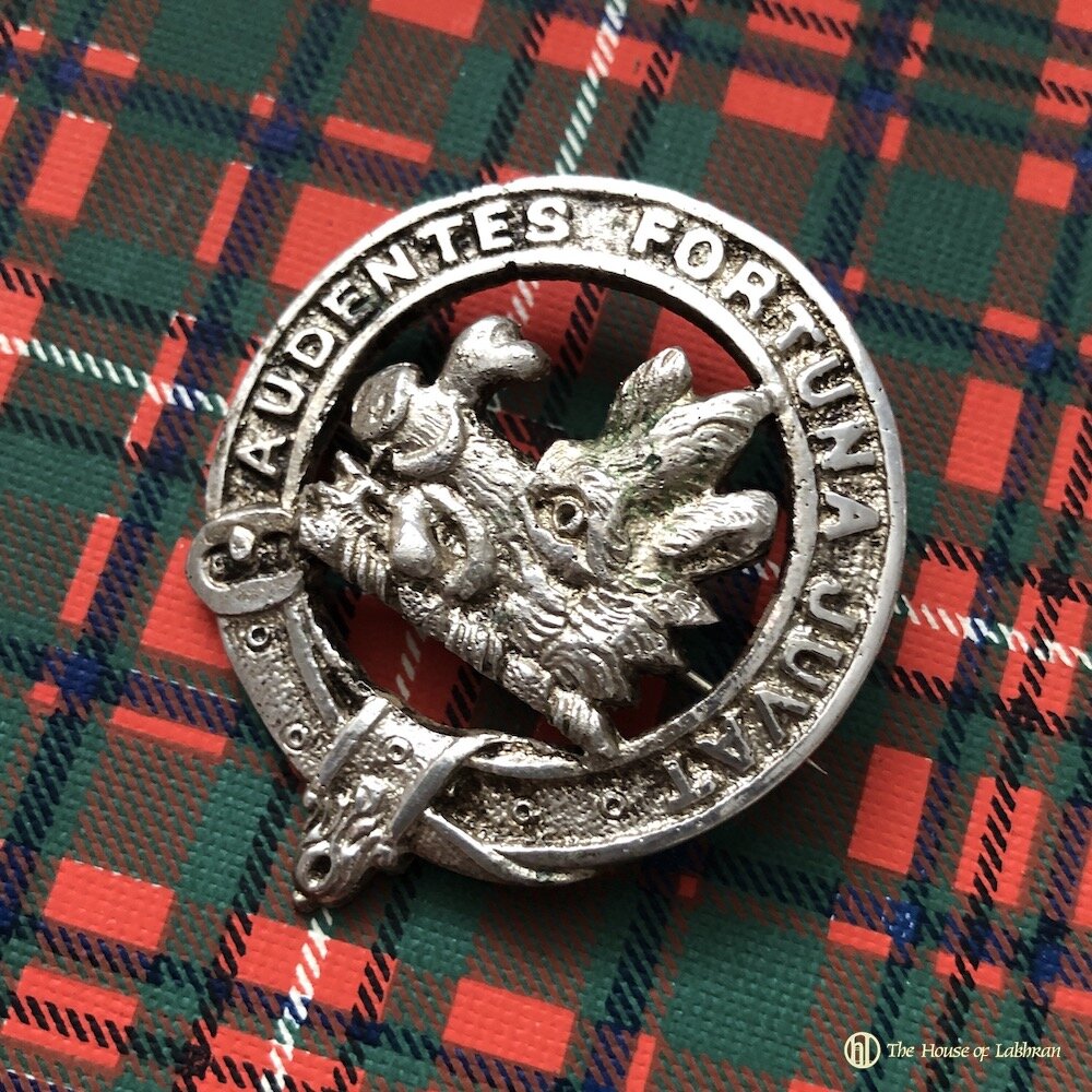 Vintage Scottish clan badges