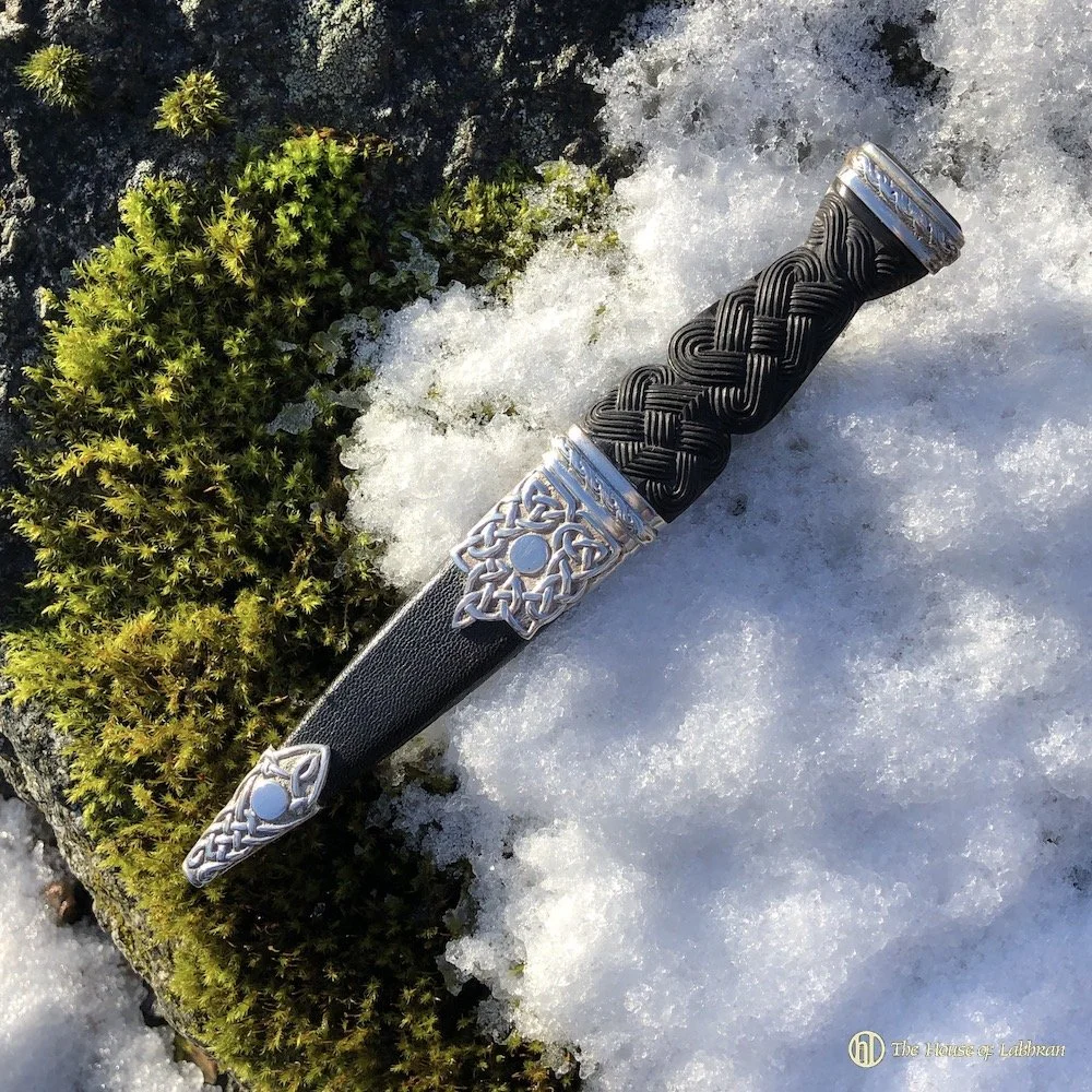 Vintage Silver Sgian Dubh - Celtic Design