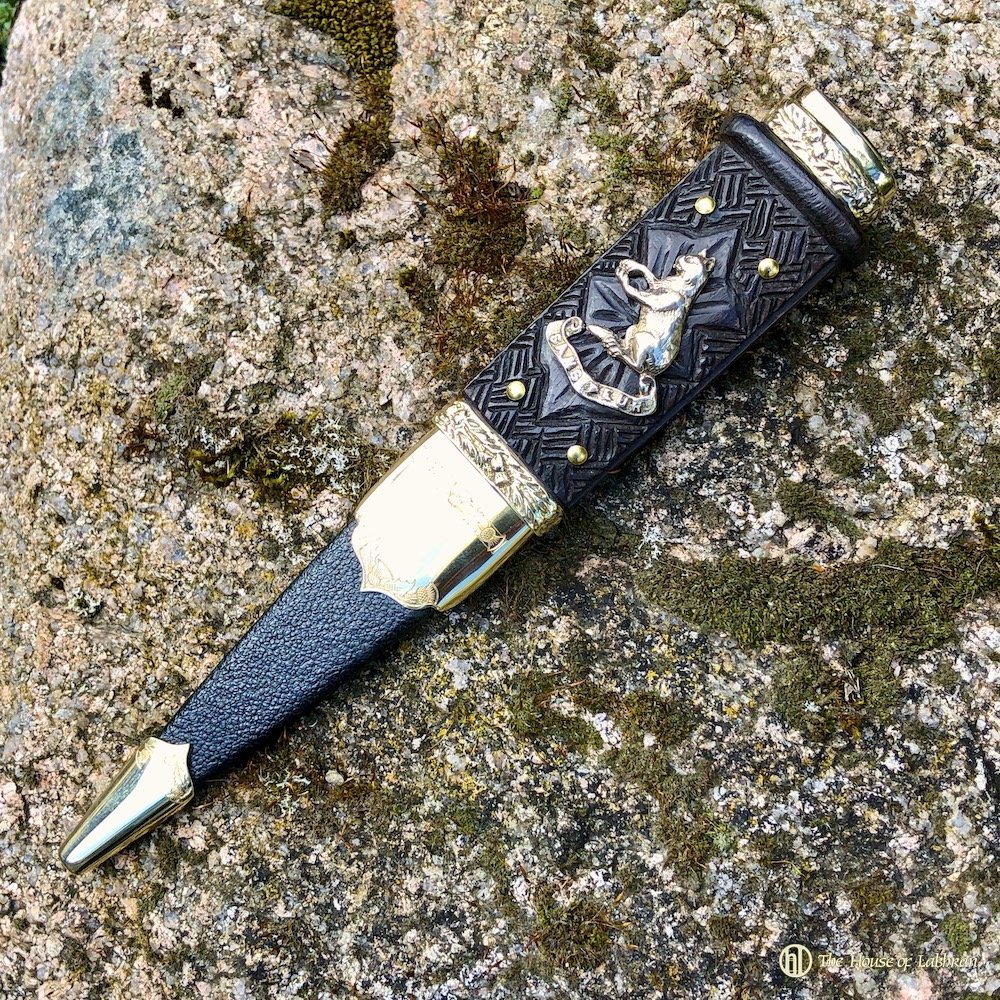 Seaforth Highlanders 5th (Sutherland and Caithness) Battalion Brass Sgian Dubh