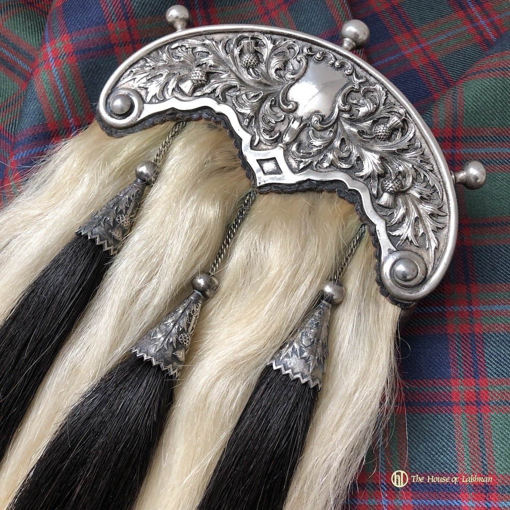 Antique Scottish 1890 -1900 Goats Hair Dress Sporran