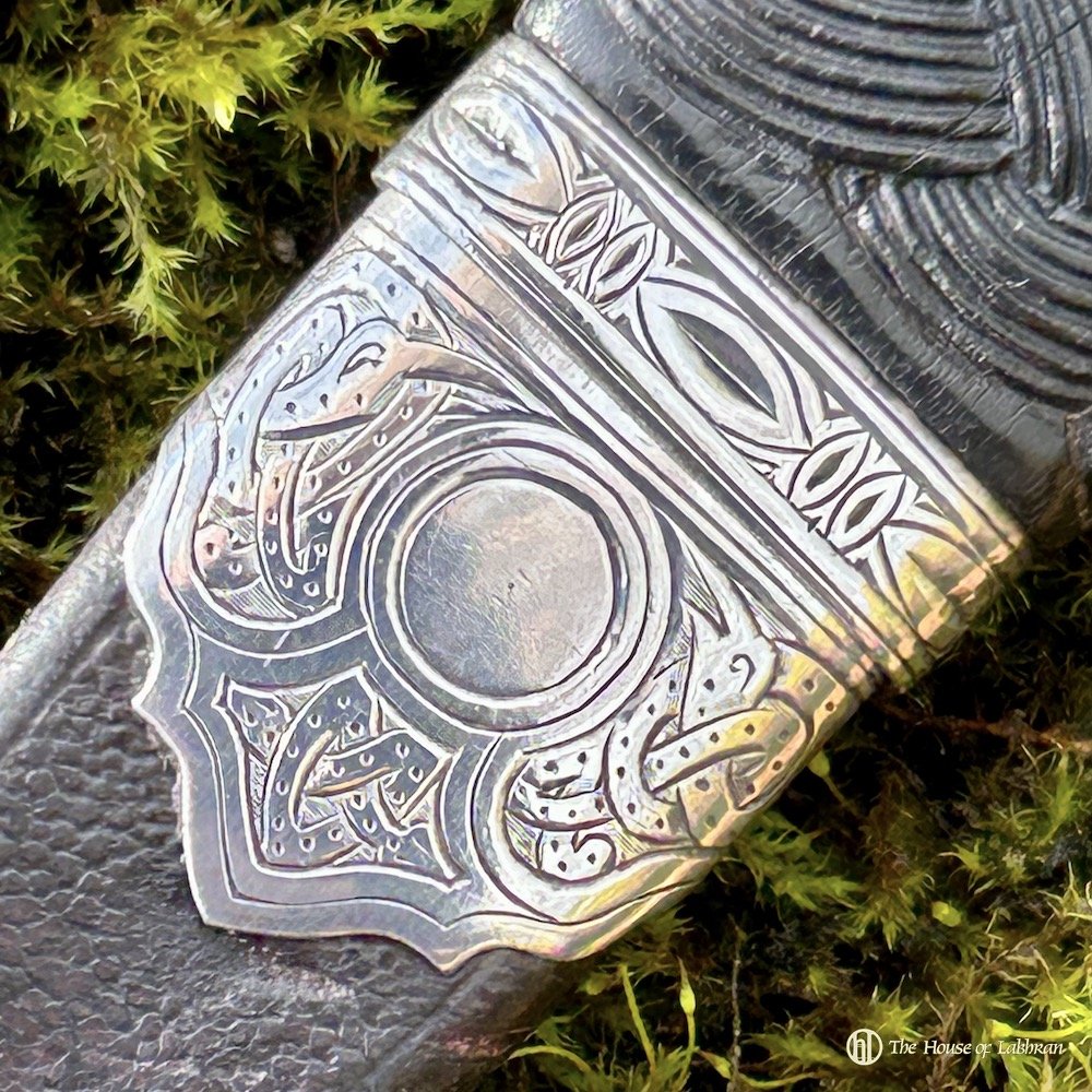 Antique 1905 Edinburgh Celtic Knot Silver Sgian Dubh
