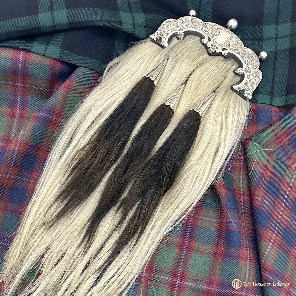 Antique 1890 Scottish Goats Hair Dress Sporran