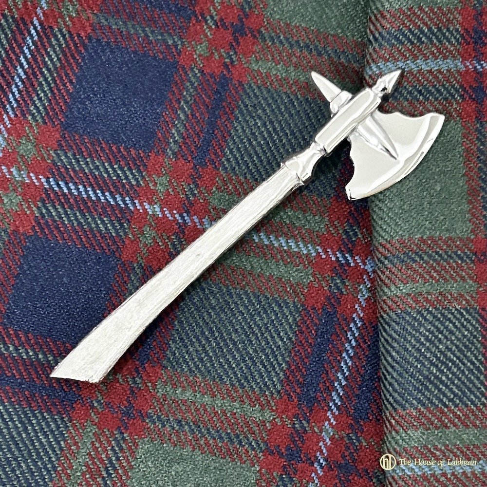 Bannockburn Axe Edinburgh Sterling Silver Kilt Pin