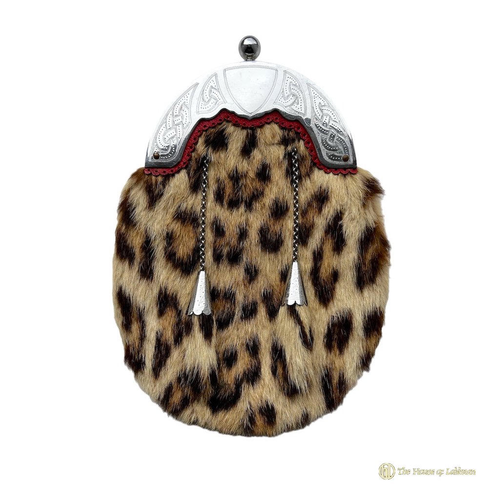 Vintage 1940's R W Forsyth Leopard Fur Dress Sporran