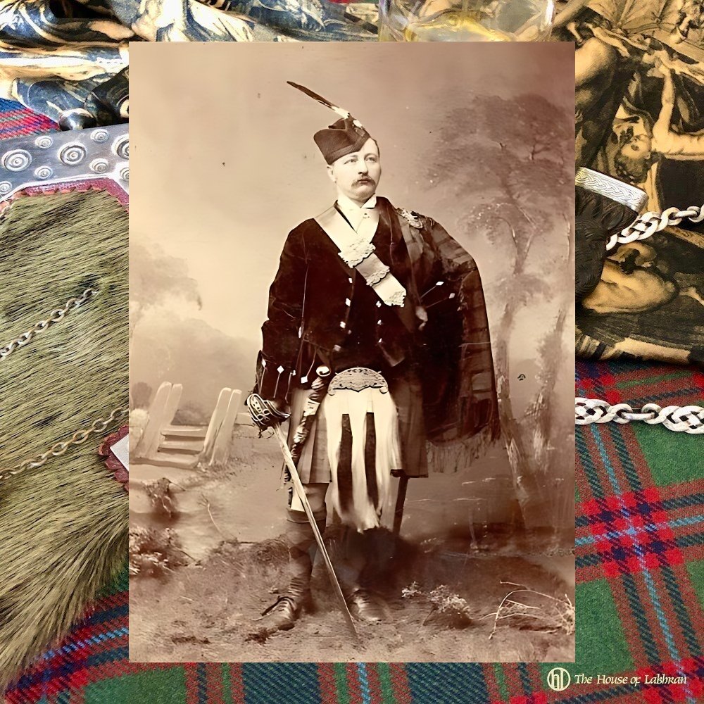 Victorian clan chief circa 1870 CDV photograph taken in Edinburgh. 