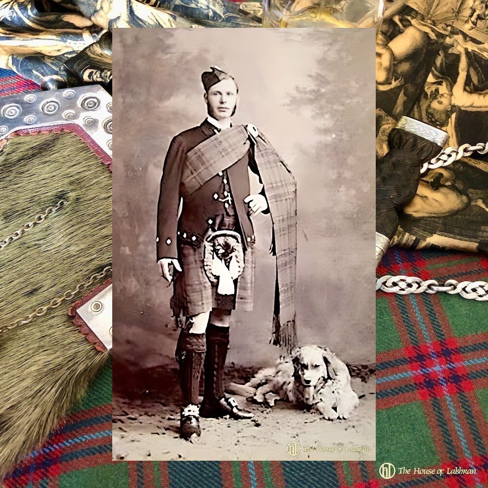 Circa 1870 CDV of a Highland gentleman with his dog