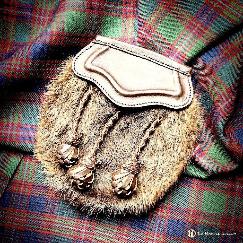 Scottish Vintage 1930's Otter Fur Semi Dress Sporran