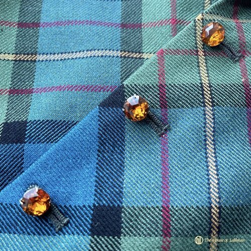 Antique Scottish Victorian Cairngorm Waistcoat Buttons