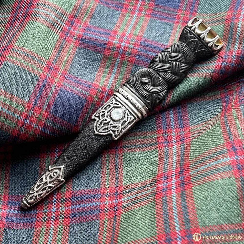 Vintage 1930 Celtic Knot Thomas Ebbutt Silver Sgian Dubh