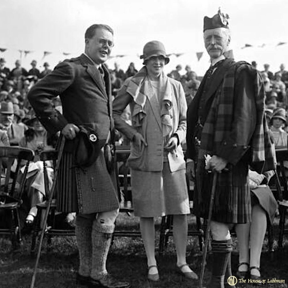 Lord and Lady Glentanar and the Marquess of Huntly . 13th September 1928