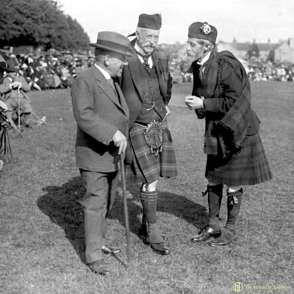 Marquess of Aberdeen and the Marquess of Huntly and Dr Bullock at the games . 7th September 1922