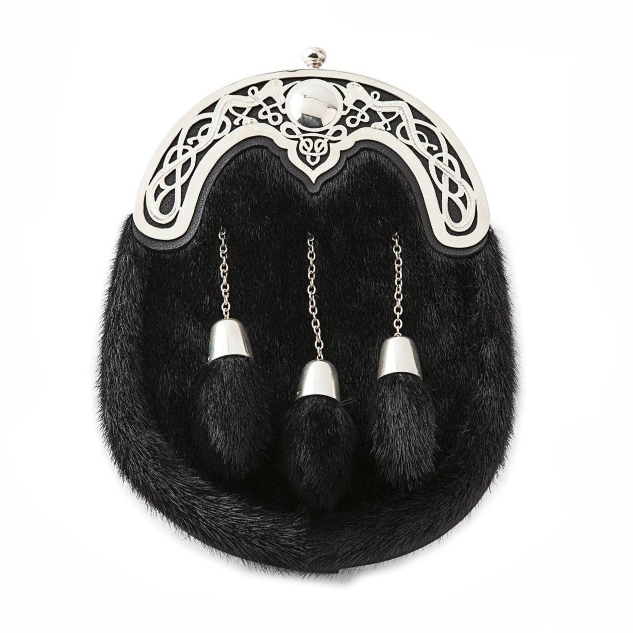 Zoomorphic silver sporran