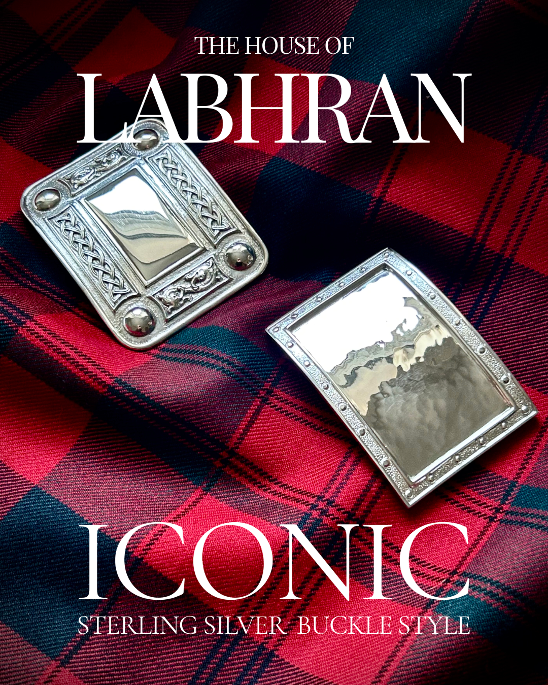 Scottish Handcrafted Sterling Silver Kilt Belt Buckles