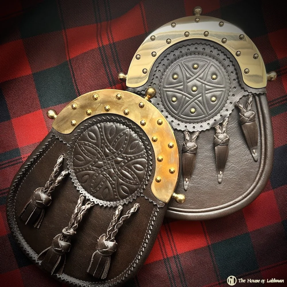 Edwardian Style Brass Cantle Sporrans