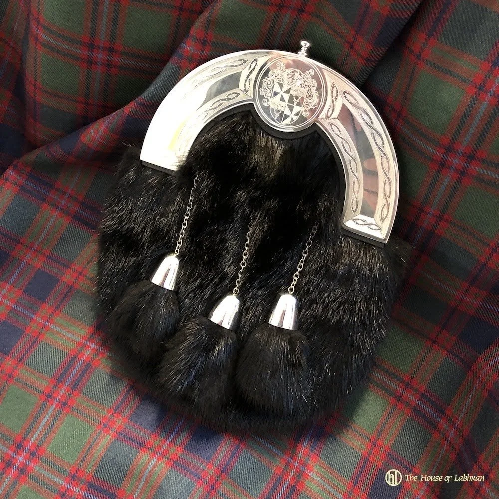 Sterling Silver Mink Dress Sporran