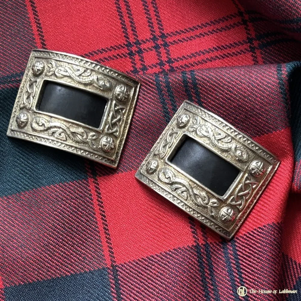 Antique Brogue Celtic Knot Shoe Buckles - Circa 1920.jpg