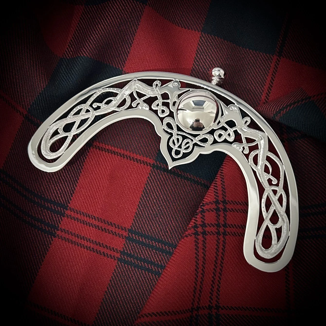sterling silver sporran cantle