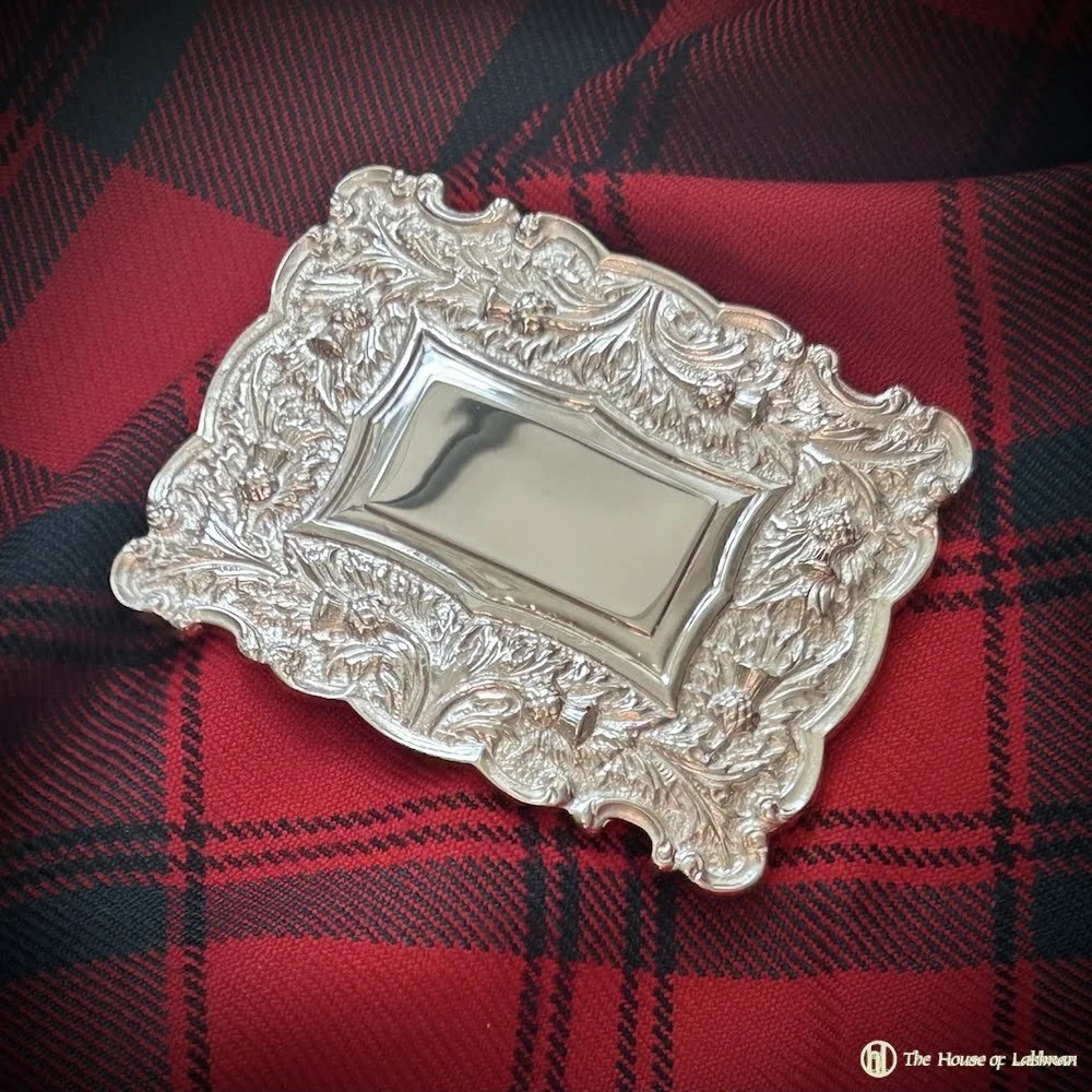 Classic Sterling Silver Thistle Buckle kilt.jpg