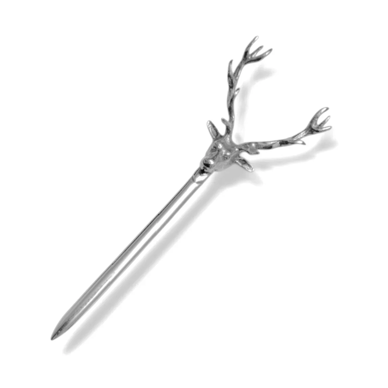 Scottish+Highlander+Stag+Sterling+Silver+Kilt+Pin.webp