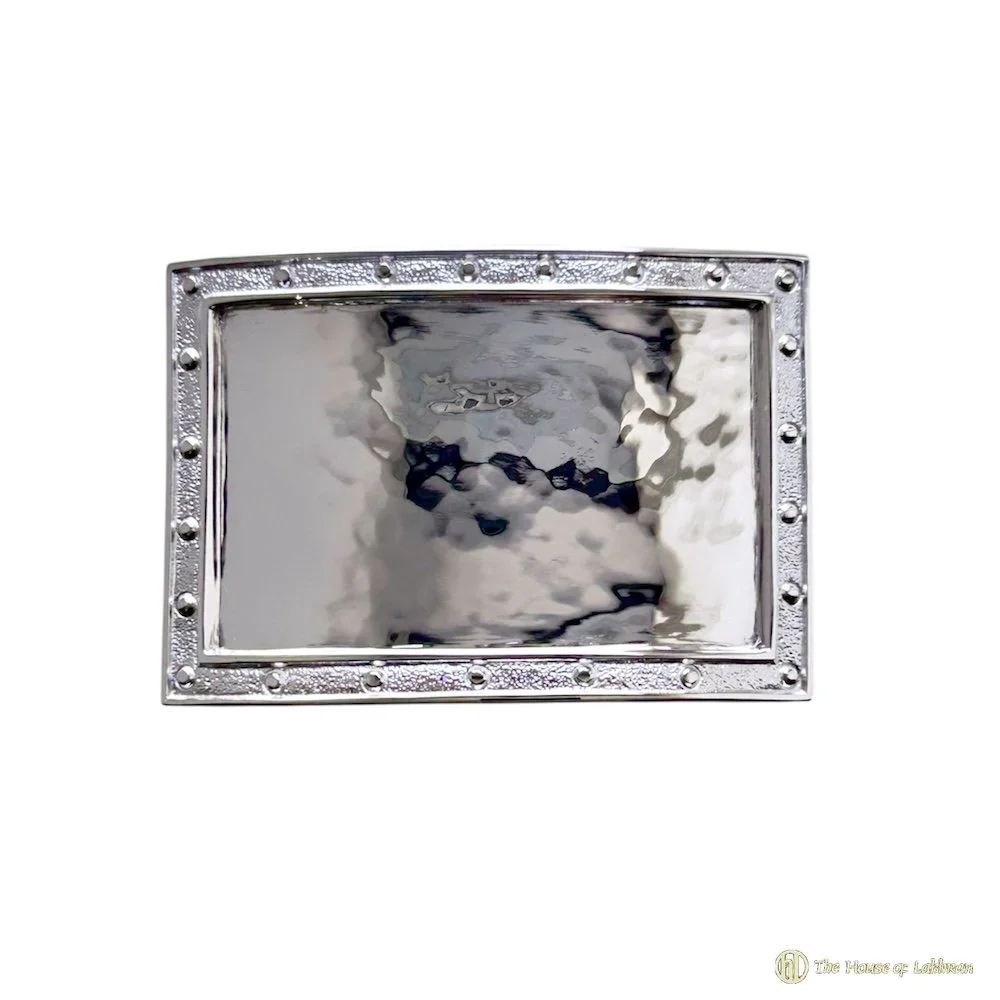 Beaded – Hammered Hamilton &amp; Inches Silver Kilt Buckle